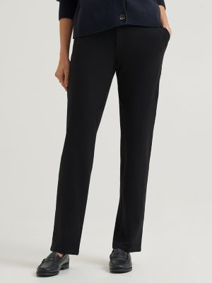 Women's Heritage Straight Leg Knit Pant in Black