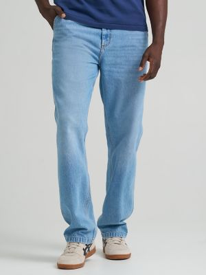 Men's 100% Cotton Loose Straight Carpenter Jean in Irony Blue alternative view