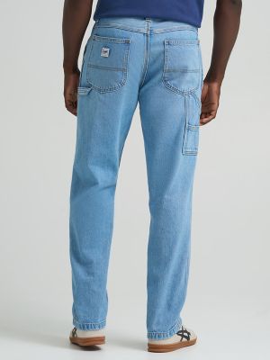 Men's 100% Cotton Loose Straight Carpenter Jean in Irony Blue alternative view 2