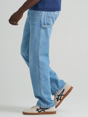 Men's 100% Cotton Loose Straight Carpenter Jean in Irony Blue alternative view 4