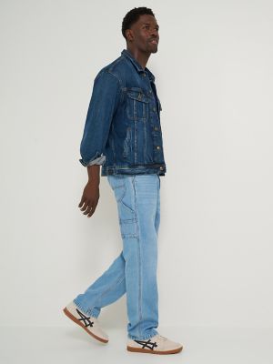 Men's 100% Cotton Loose Straight Carpenter Jean in Irony Blue alternative view 5