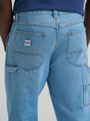 Men's 100% Cotton Loose Straight Carpenter Jean in Irony Blue alternative view 6