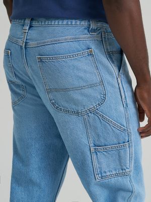 Men's 100% Cotton Loose Straight Carpenter Jean in Irony Blue alternative view 7