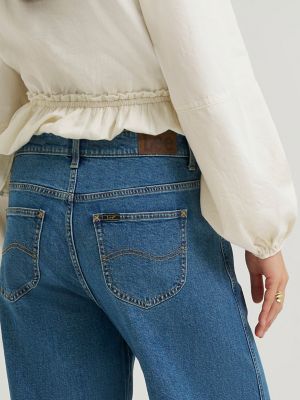 Women's Heritage Slit Hem Loose Straight Jean in Down The Coast
