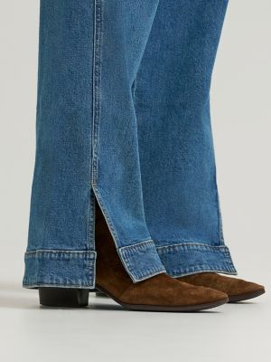 Women's Heritage Slit Hem Loose Straight Jean in Down The Coast