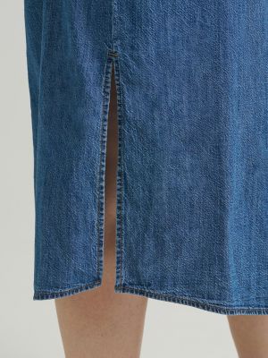 Wome's Heritage Patch Pocket Midi Dress (Plus)