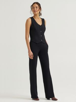 Women's Pull On Bootcut Pant in Black