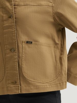 Women's Heritage Utility Barn Jacket in Dark Khaki