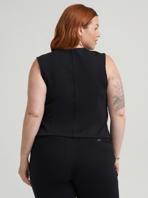 Women's Heritage Knit Button Down Vest (Plus)