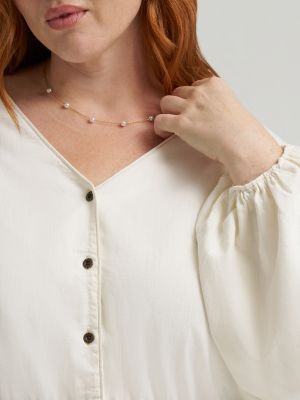Women's Heritage Pleated Peplum Top (Plus)