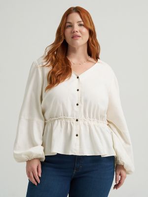 Women's Heritage Pleated Peplum Top (Plus)