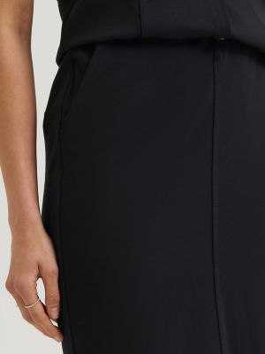 Women's High Rise Pull On Knit Pencil Skirt