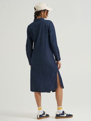 Wome's Heritage Patch Pocket Midi Dress | NEW | Lee®