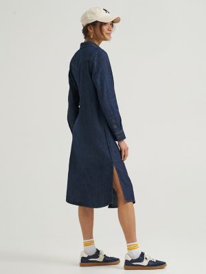 Wome's Heritage Patch Pocket Midi Dress | NEW | Lee®