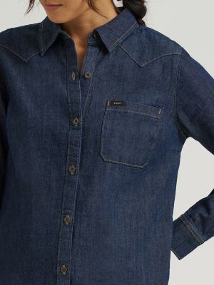 Wome's Heritage Patch Pocket Midi Dress | NEW | Lee®