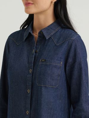 Wome's Heritage Patch Pocket Midi Dress | NEW | Lee®