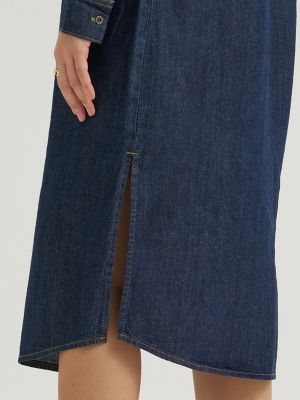 Wome's Heritage Patch Pocket Midi Dress | NEW | Lee®