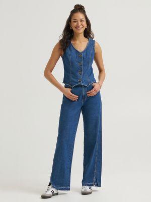Women's Tailored Denim Vest