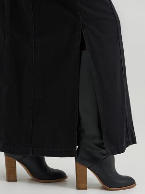 Women' s Western Maxi Dress in Dark Volume