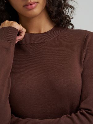 Women's Sweater Maxi Dress in Shaved Chocolate
