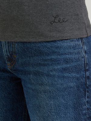 Women's Solid Baby Tee in Charcoal Heather