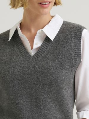 Women's V-Neck Sweater Vest