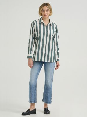 Women's Boyfriend Button Down Shirt in Ponderosa Pine