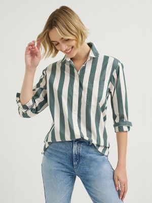 Women's Boyfriend Button Down Shirt in Ponderosa Pine