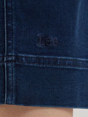 Women's Denim Sheath Dress in Lee Hearts