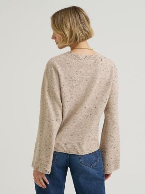 Women's Wide Sleeve Sweater in Oatmeal