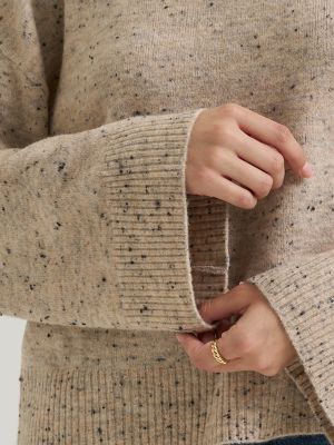 Women's Wide Sleeve Sweater in Oatmeal