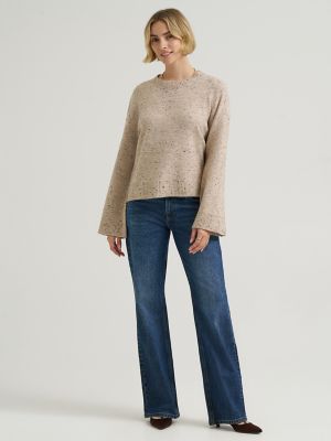 Women's Wide Sleeve Sweater in Oatmeal