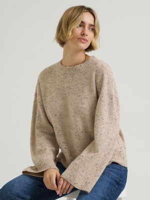 Women's Wide Sleeve Sweater in Oatmeal