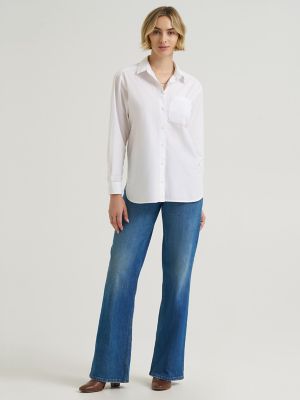 Women's Boyfriend Button Down Shirt