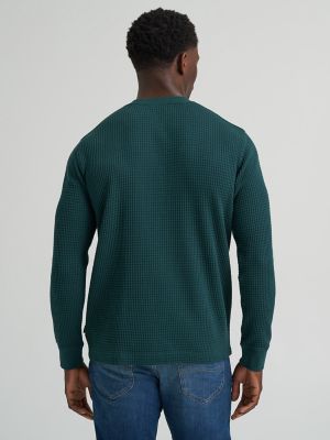Men's Long Sleeve Waffle Thermal in Ponderosa Pine alternative view 2