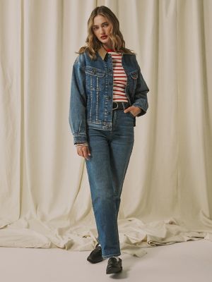 Women's Lee&reg; x Marilyn Monroe High Rise Straight Jean in Midwash