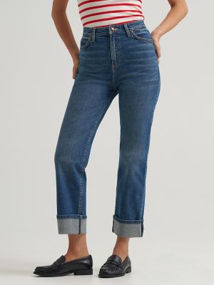 Women's Lee&reg; x Marilyn Monroe High Rise Straight Jean in Midwash