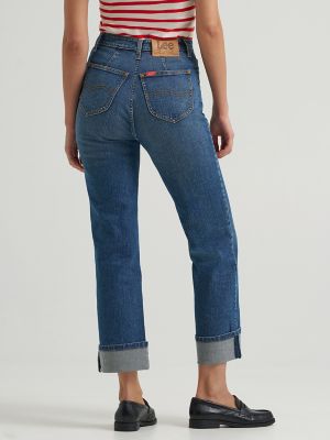 Women's Lee&reg; x Marilyn Monroe High Rise Straight Jean in Midwash