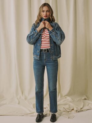 Women's Lee&reg; x Marilyn Monroe High Rise Straight Jean in Midwash
