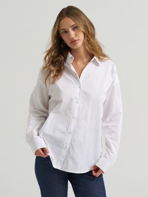 Women's Lee&reg; x Marilyn Monroe Boyfriend Shirt in Star White