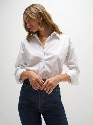 Women's Lee&reg; x Marilyn Monroe Boyfriend Shirt in Star White