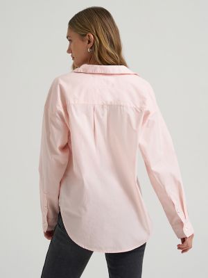 Women's Lee&reg; x Marilyn Monroe Boyfriend Shirt in Glowing Peach