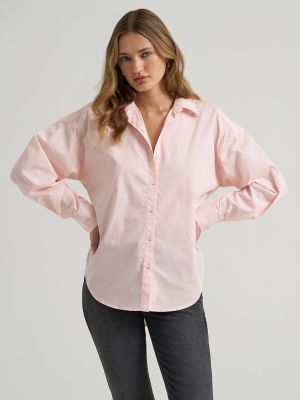 Women's Lee&reg; x Marilyn Monroe Boyfriend Shirt in Glowing Peach
