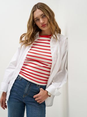 Women's Lee&reg; x Marilyn Monroe Striped Baby Tee in Striped