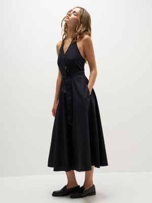 Women's Lee&reg; x Marilyn Monroe Poplin Halter Dress in Black Beauty