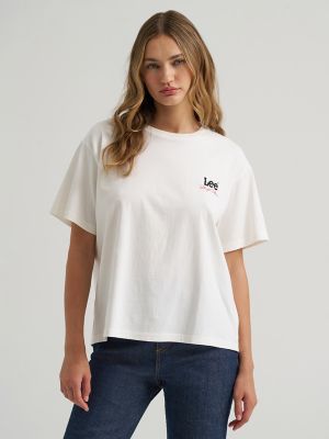 Women's Lee&reg; x Marilyn Monroe Girlfriend Tee in Star White