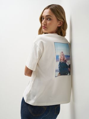 Women's Lee&reg; x Marilyn Monroe Girlfriend Tee in Star White