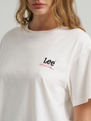 Women's Lee&reg; x Marilyn Monroe Girlfriend Tee in Star White