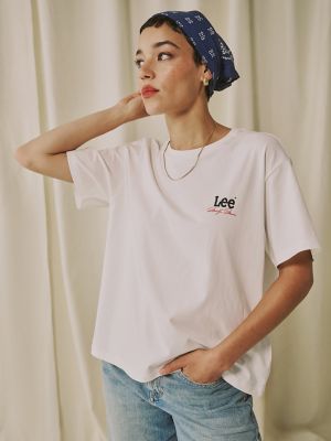 Women's Lee&reg; x Marilyn Monroe Girlfriend Tee in Star White
