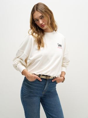 Women's Lee&reg; x Marilyn Monroe Crew Sweatshirt in Star White